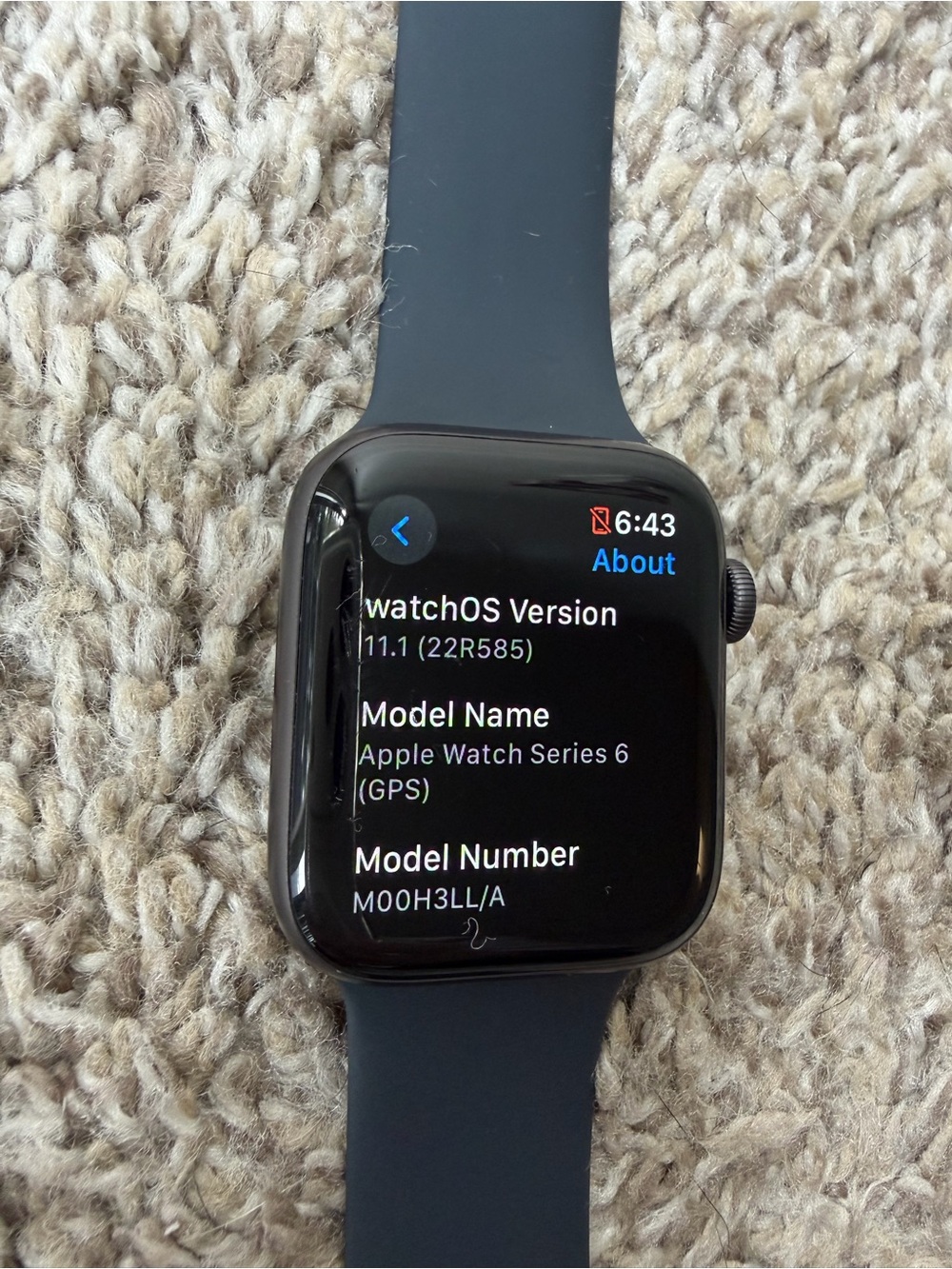 Apple Watch Series 6 (GPS) - Black 44MM
